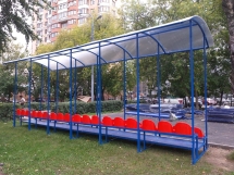 Трибуна 2-х рядная с навесом разборная на 24 места