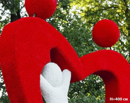 Топиари стела Любимый город, размер М, Н=215 см - газон Eco+Deluxe , фото 6