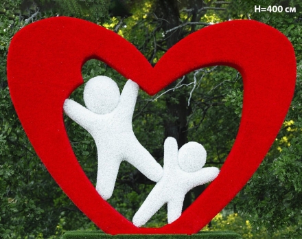 Топиари стела Любимый город, размер М, Н=215 см - газон Eco+Deluxe , фото 7