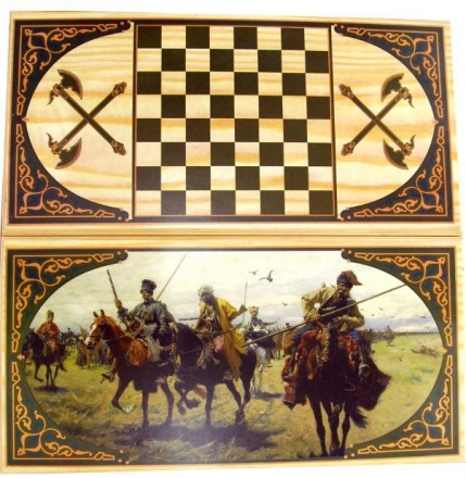 Нарды + Шашки Тульские "Казаки" большие, фото 1
