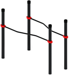 Воркаут ЛОВ 89 красный ВТ 101.05-01, фото 2