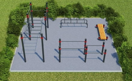 Спортивная площадка для воркаута № 2, фото 1