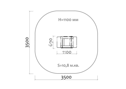 Качели-балансир на пружине Солнышко 04526 для детской площадки, фото 3