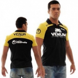 Поло Venum "Lyoto Machida UFC Edition" - Black/Yellow, фото 1