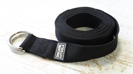 Ремешок для йоги 304 см, черный, фото 5