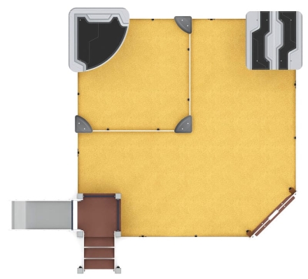 Песочный дворик с горкой (Техно) - ИО 6.01.05-04 H=750, фото 5