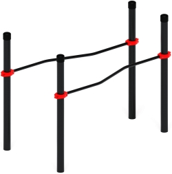 Воркаут ЛОВ 108 красный ВТ 102.05-01, фото 2