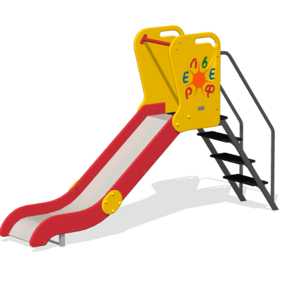 Детская горка Малая ГР-01 H=1000 для игровой площадки, фото 1