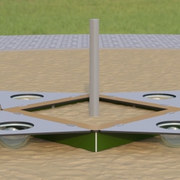 Песочница Romana 057.38.10 Люк с крышкой для детской площадки, фото 2