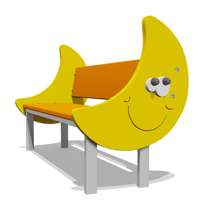 Скамейка детская Месяц ВСТ 4291 для игровой площадки, фото 1