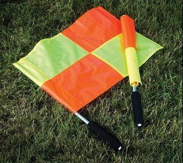 Флаги для боковых судей &quot;MITRE&quot; арт.A3069AAA,алюм. древко,нейлон,комплект из 2 шт. красно-желт, фото 1