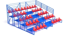Трибуна разборная на 42 места 5-ти рядная с ограждением