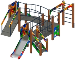 Детская игровая площадка Карапуз Граффити ДИК 1.001.08-03 Н=750, фото 1