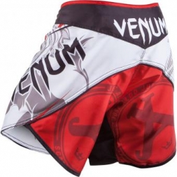 Шорты ММА Venum Jose Aldo Bloody Lion White, фото 2