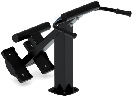 Гиперэкстензия (серый) - Уличный тренажер - СТ 003-13, фото 5