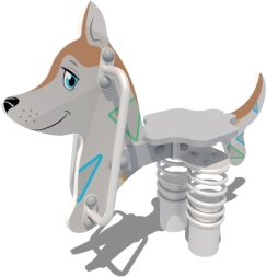 Качели на пружине Хаски КЧ041.00 для детской площадки, фото 1 Качели на пружине Хаски КЧ041.00 для детской площадки, фото 1