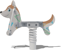 Качели на пружине Хаски КЧ041.00 для детской площадки, фото 2 Качели на пружине Хаски КЧ041.00 для детской площадки, фото 2