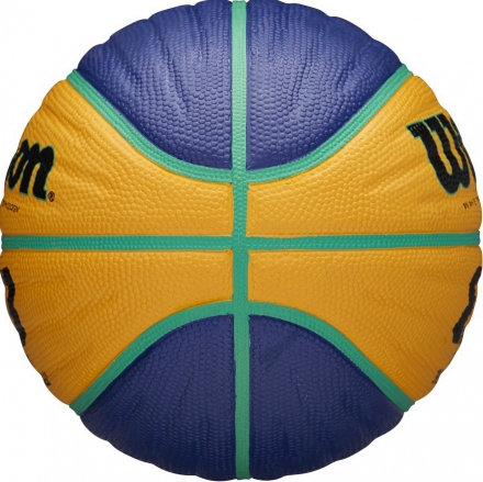 Мяч баск. WILSON FIBA3x3 Replica, арт.WTB1133XB, р.5, резина, бутил. камера, сине-желтый, фото 3