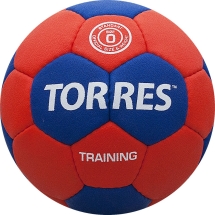 Мяч ганд. "TORRES Training" арт.H30050, р.0, ПУ, 4 подкл. слоя, красно-синий