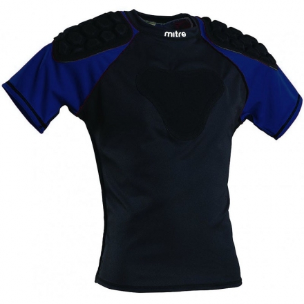 Защита плеч для регби &quot;MITRE Academy&quot; арт.T21814MBE4-XL, р.XL, полиэстер, спандекс, EVA,черно-синий, фото 1