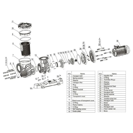 Насос с префильтром AquaViva LX SEQ1000, фото 5