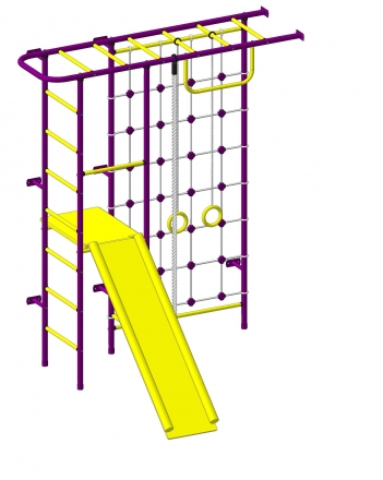 Спортивный комплекс Пионер 11СМ пурпурно/жёлтый, фото 1