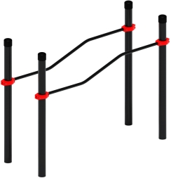 Воркаут ЛОВ 108 красный ВТ 102.06-01, фото 2