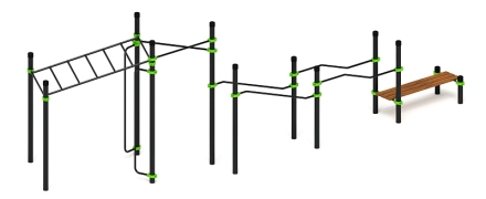 Воркаут ЛОВ 89 зеленый ВТ 101.21-02, фото 3