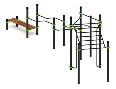 Воркаут ЛОВ 89 зеленый ВТ 101.21-02, фото 2
