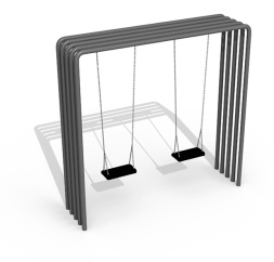 Качели двойные VST 2002/1 для дворов и парков, фото 1 Качели двойные VST 2002/1 для дворов и парков, фото 1