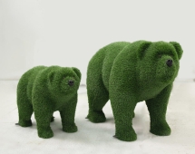 Топиари композиция медведи Зола и Стик — газон Eco + Deluxe Green