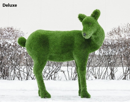 Топиари олень, самочка Нелли - газон Deluxe/Deluxe Green, фото 1