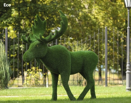 Топиари лось - газон  Eco, зелёный/Eco, синий, фото 1