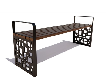 Скамейка садовая Барселона без спинки, сосна 2,5 м, фото 5