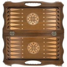 Шахматы + нарды резные 50 с ручкой, Haleyan