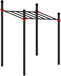 Воркаут ЛОВ 89 красный ВТ 101.07-01, фото 3