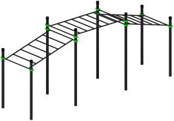 Воркаут ЛОВ 108 зеленый ВТ 102.22-02, фото 1