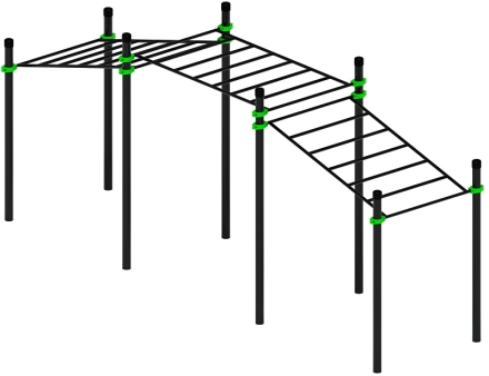 Воркаут ЛОВ 108 зеленый ВТ 102.22-02, фото 2