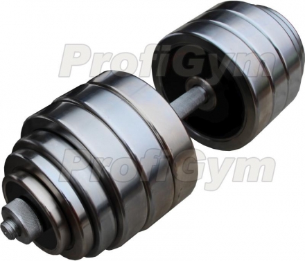 Гантель разборная хромированная 80 кг ГРХ-80 , фото 1