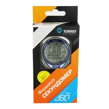 Секундомер проф. &quot;TORRES Professional Stopwatch&quot;, арт.SW-80,до-20С, 80 яч.пам.,тайм.,сер-син-чер NEW