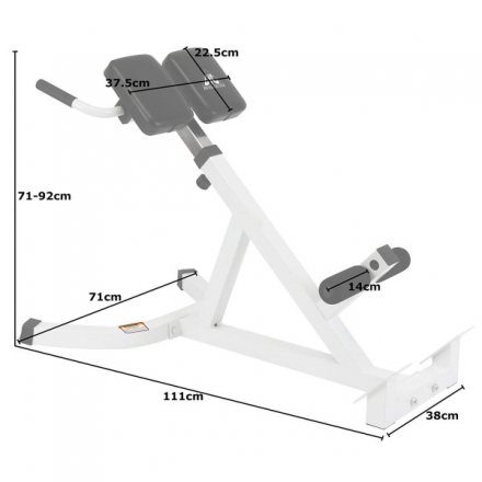 Гиперэкстензия DFC DBCH19W (белая), фото 8