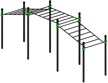 Воркаут ЛОВ 89 зеленый ВТ 101.22-02, фото 3