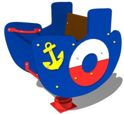 Качалка на пружине Пароходик КЧ048 для детской площадки Качалка на пружине Пароходик КЧ048 для детской площадки