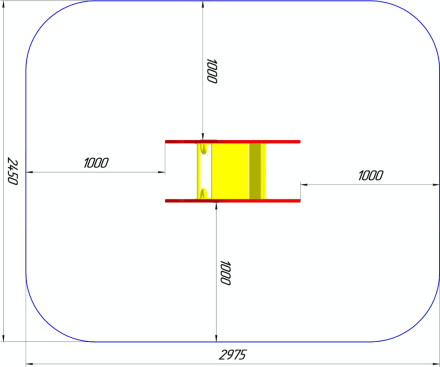 Качалка на пружине Ракета КБ-47 для игровой площадки, фото 2