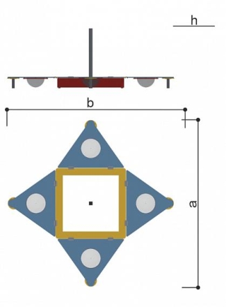 Песочница Romana 057.38.00 Люк с крышкой для детской площадки, фото 6