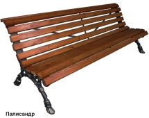 Скамейка парковая Европа, Лиственница 0,6 м Скамейка парковая Европа, Лиственница 0,6 м