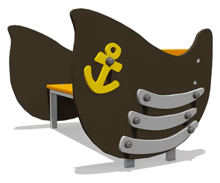 Скамейка детская Лодочка ВСТ 2292/1 для игровой площадки, фото 1