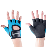 Перчатки для фитнеса SU-107, синие/черные Перчатки для фитнеса SU-107, синие/черные