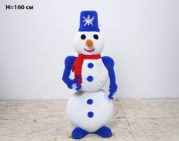 Топиари снеговик Петенька, h=160 см - газон Eco, фото 1