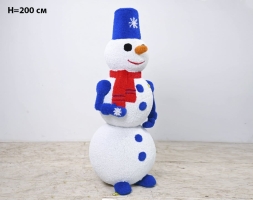Топиари снеговик Петенька, h=160 см - газон Eco, фото 5